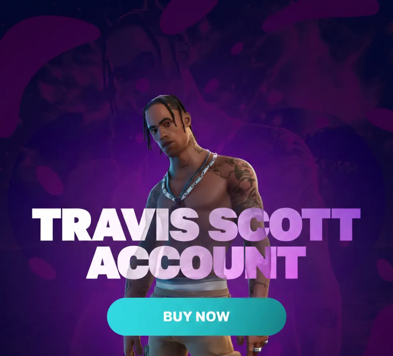 Fortnite Account – TRAVIS SCOTT Skin