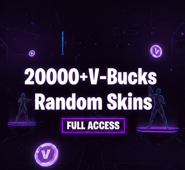 💎 20,000+ V-Bucks 💰 + Random Skins 🎮 | 🔓 FULL ACCESS